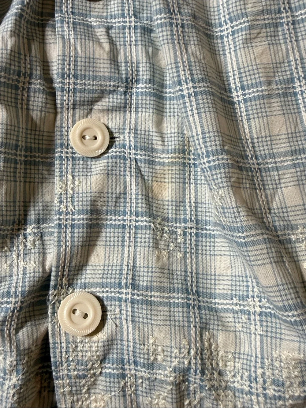 Ralph Lauren Girls Plaid Dress Size 12 Cotton Button Front Summer Sundress